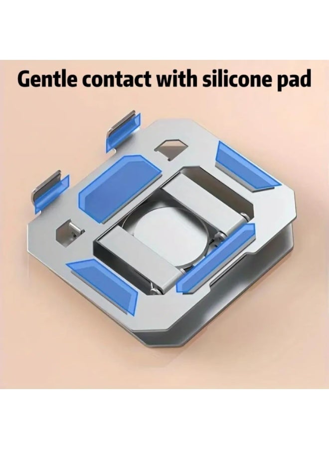 Adjustable 360° Aluminum Tablet & Phone Stand – Foldable and Rotating Desk Mount for 4.7"–12.9" Devices – Black - Image 4