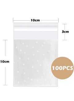 HomarKet 100-Piece Snowflake Cookie Candy Bags Set Clear 10X10cm  - Image 5