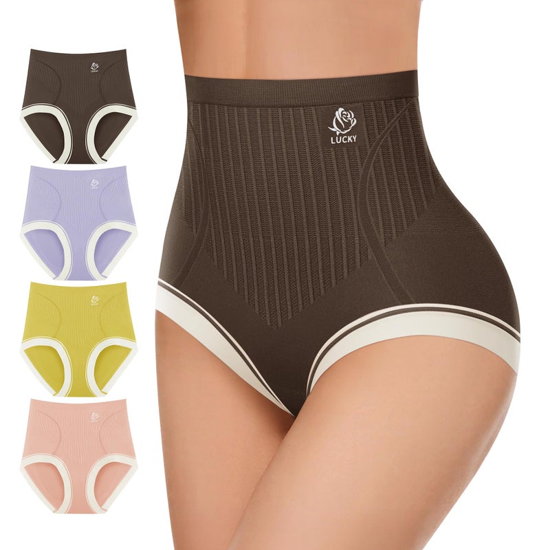 MIOTAN Women's High Waisted Underwear Pack Tummy Control Top Ladies Panties Postpartum Compression Post Partum, XL - Image 1