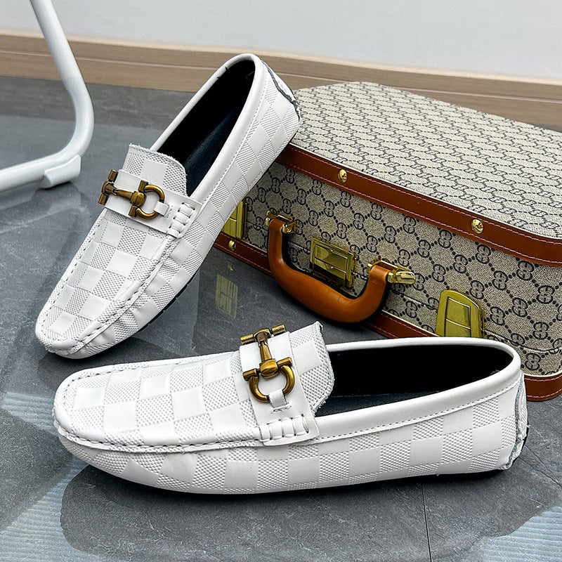 Vintage Genuine Leather Men'S Loafers Men'S Shoes Casual Leather Shoes Breathable Shoes Fashion Shoes Handmade Leather Shoes Men'S Loafers - Image 3