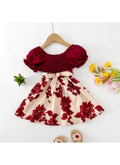 New Fashionable Floral Lantern Sleeves Children's Skirts - pzsku/ZF633060296ECBCBBC40BZ/45/_/1666324961/36afa643-9f48-4073-bd6c-9591aa80d21e