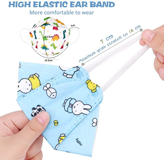 Mummamia KF94 Disposable Fish Mouth Type Child Safety Four-Layer Protective Mask- (3-12 years) - Image 2
