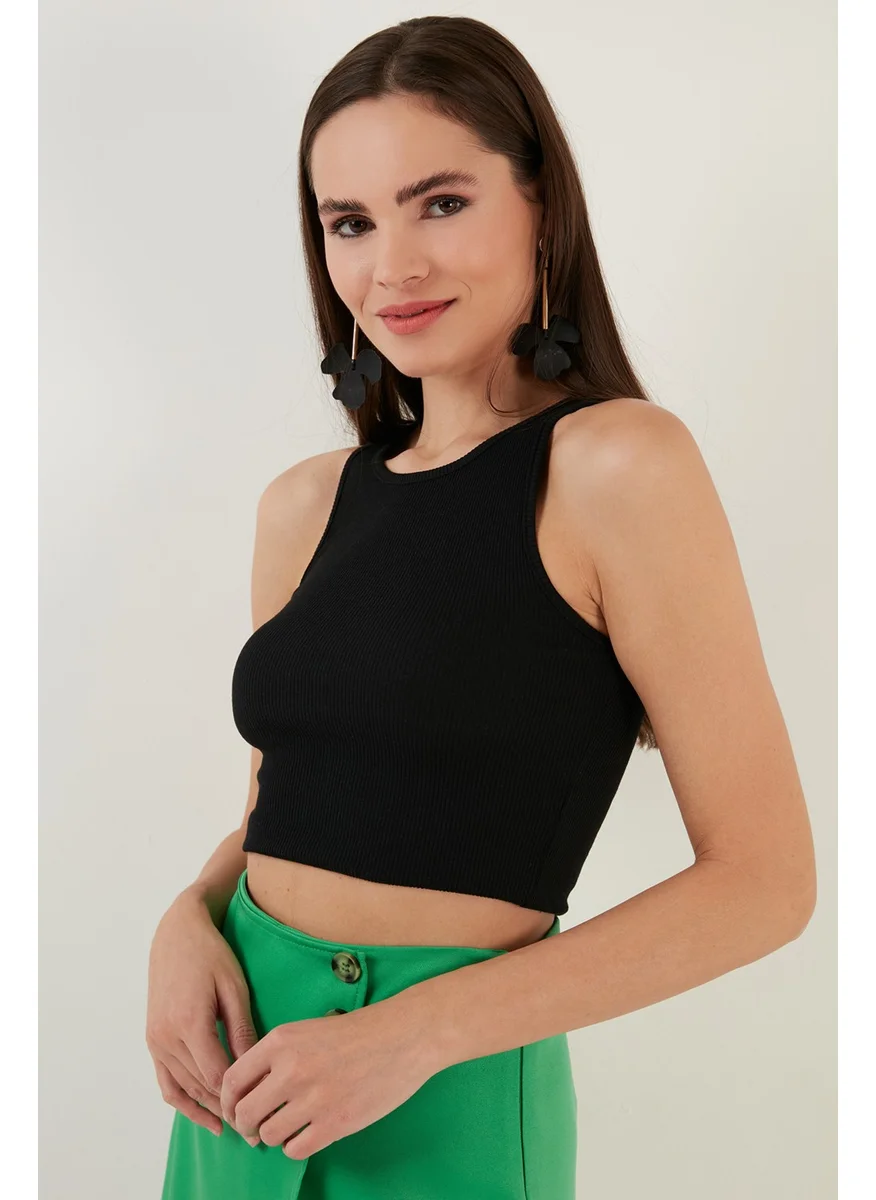 Lela Cotton Corded Super Crop Knitted Undershirt Women's Undershirt 5864215