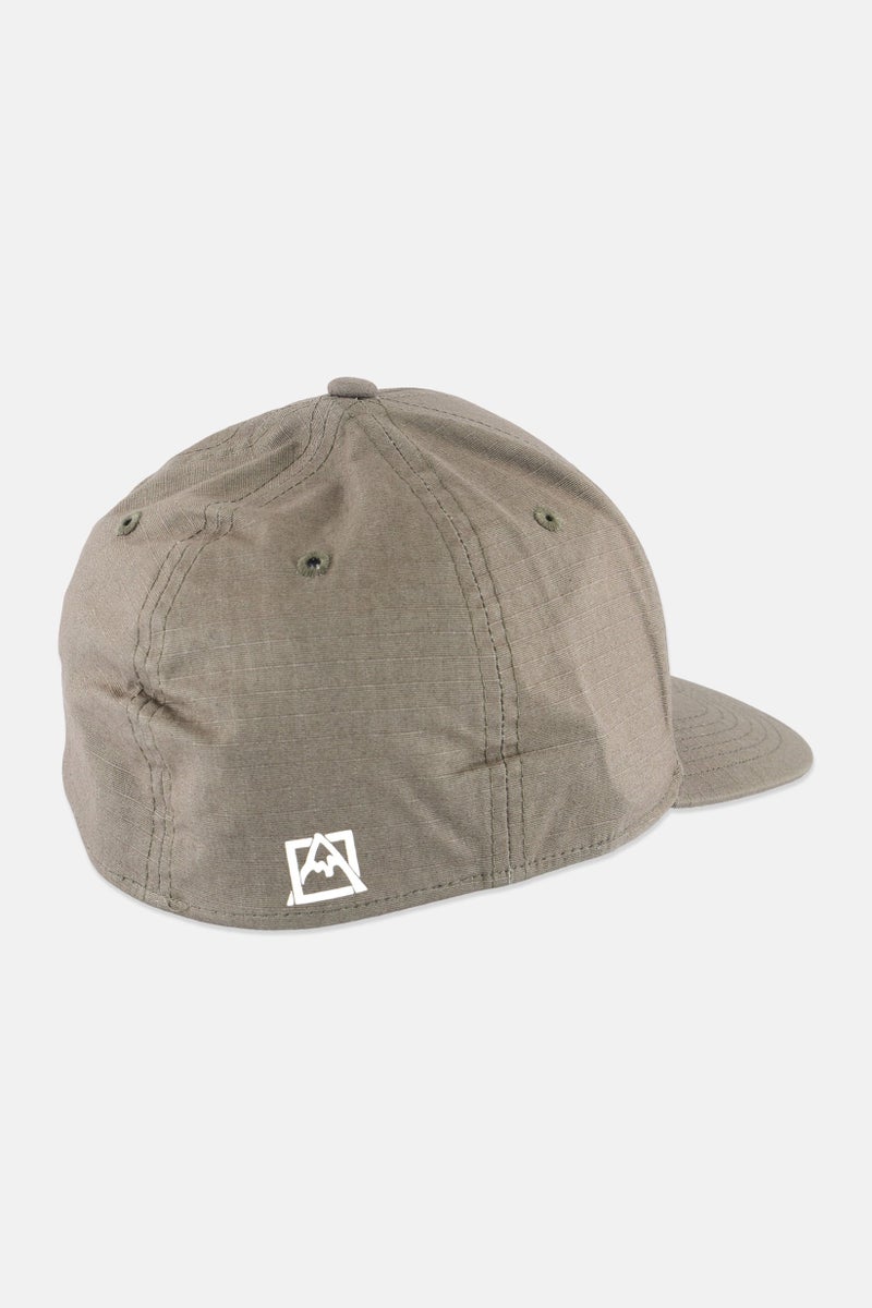 Avalanche Men Embroidered Logo Stretch Fit Cap, Light Olive - Image 2