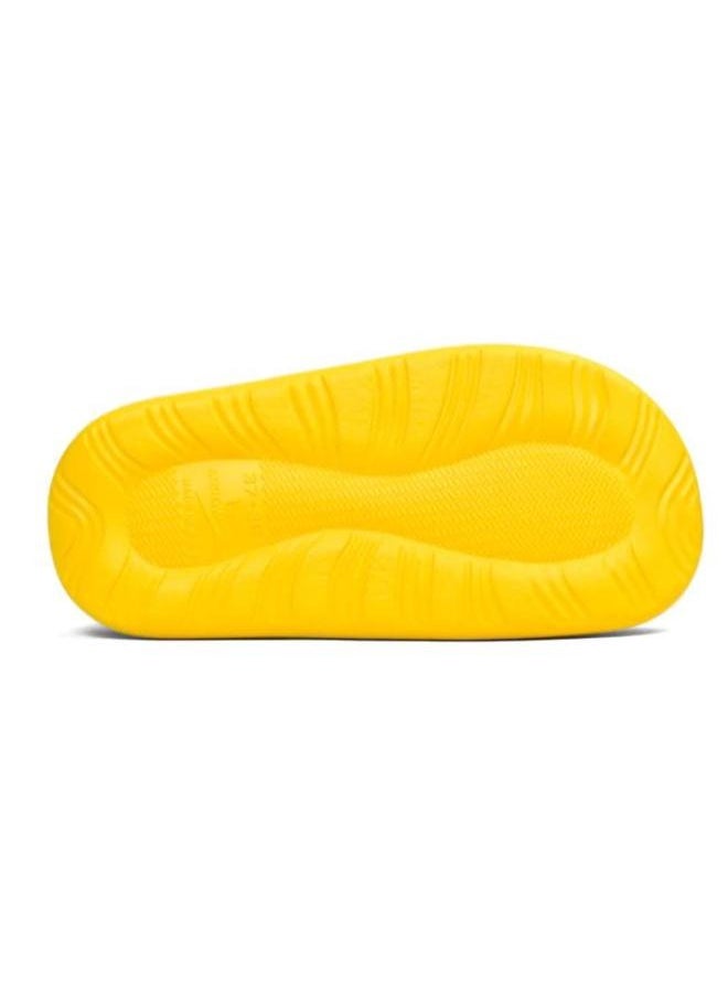 Generic Colorful and fur winter slippers for children and adultsfor girls and women, a special design for children, a toe pattern,a cushioned sole for children’s clogs, random decoration ,yellow  - Image 4