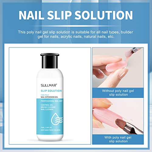 SULLMAR Slip Solution Nail Slip Solution Poly Gel Nail Poly Extension Gel 75ml25FLOZ - Image 5