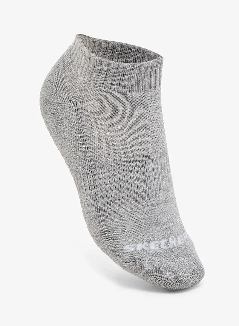 SKECHERS 3 Pack Half Terry Quarter Crew Socks