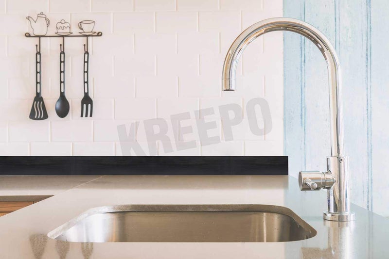 KREEPO Waterproof Waist Line Wall Sticker Self Adhesive Baseboard Wallpaper Border Roll Decals Home Decor Film (Size 4Inch x 20m) (Wood-14) - Image 5