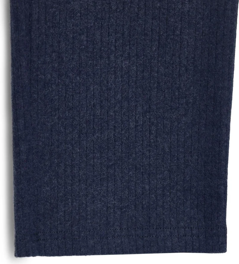 mmetalic Elastic Waist Indigo Girls Tracksuit Bottoms - Comfortable Wide Leg Thick Fabric 7-8-9-10-11-12-13-14 Years
