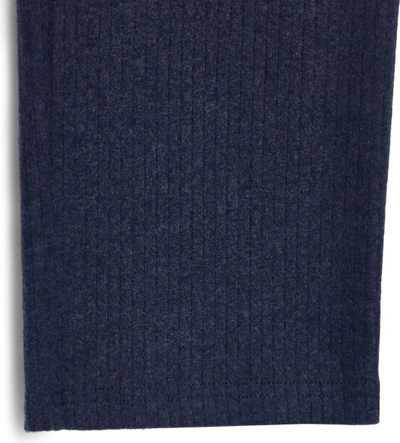 mmetalic Elastic Waist Indigo Girls Tracksuit Bottoms - Comfortable Wide Leg Thick Fabric 7-8-9-10-11-12-13-14 Years  - Image 3