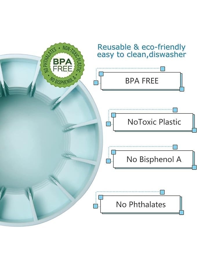 Silicone Small Ice Cube Trays with Lid, Cylinder Ice Cubes Mold for 60 Ice Cubes Make, Food Grade Squeeze Easy-Release Mini Ice Maker Cup - 2 Packs - Image 4