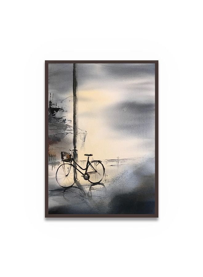 Marktna Canvas Wall Art For Wall Decoration Modern Design With A Hollow Brown Frame Size 120x80cm One Piece - Image 2