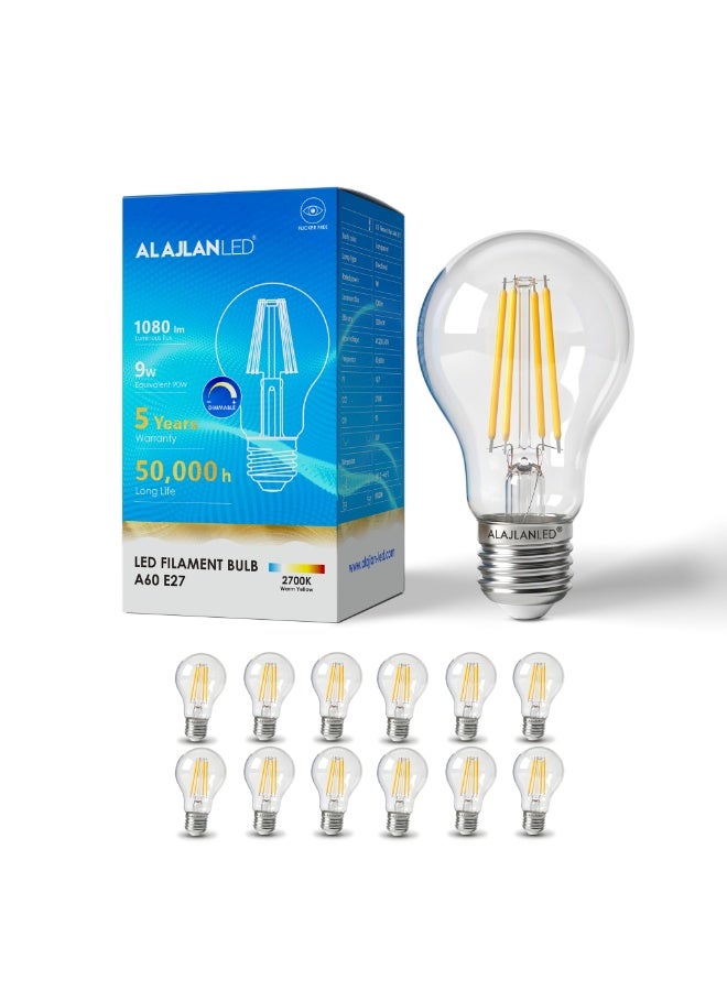 ALAJLAN LED LED Bulb - 2700K - CRI 90 - 9W - A60 - E27 - 12 pic - Image 1