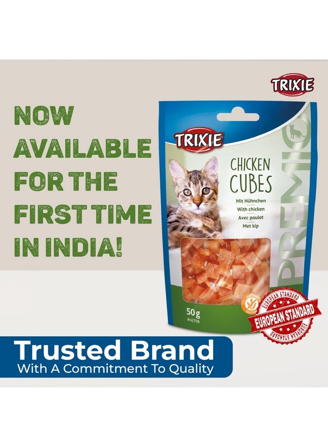 Trixie Cat Treat Combo Of Premio Chicken Cubes And Premio Cheese Chicken Cubes, Nutrient Rich Treats For Cats, Suitable For All Breeds - (Pack Of 2) - Image 2