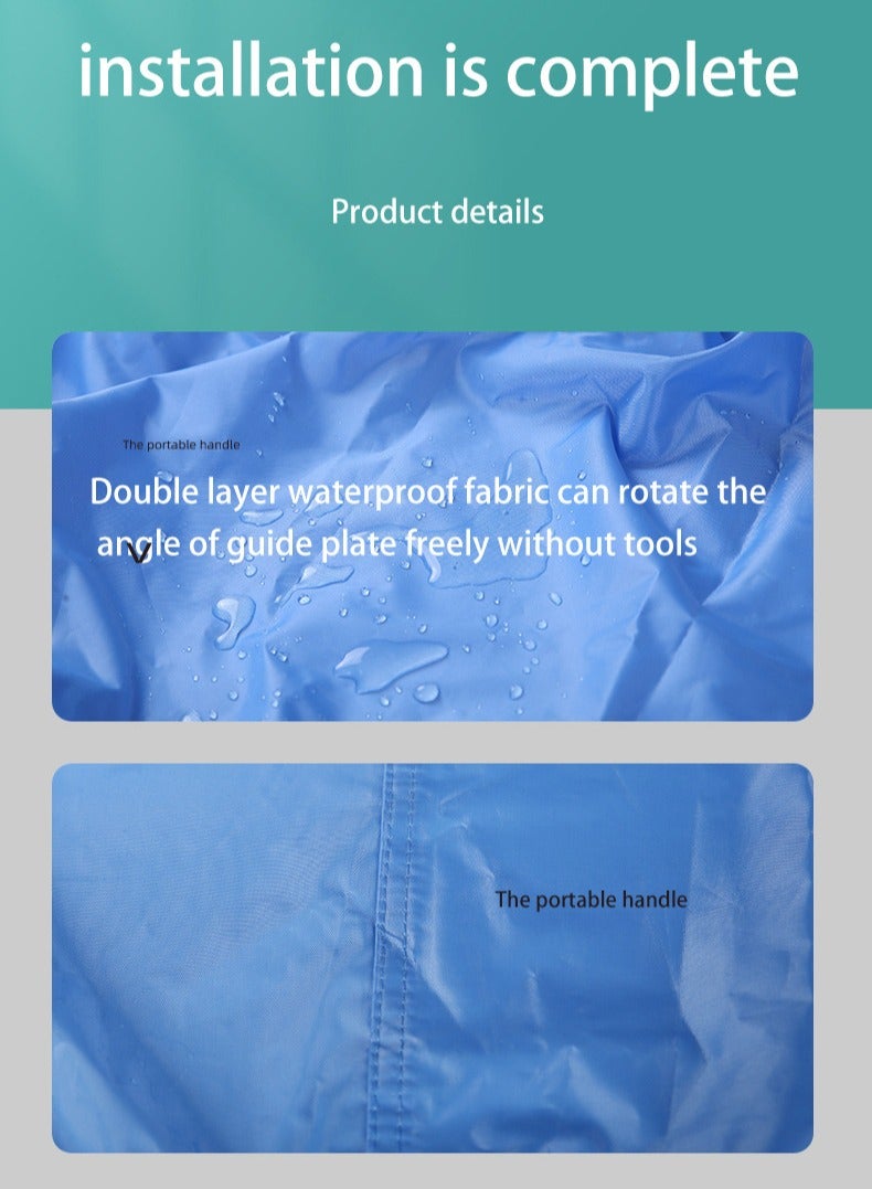 Loquat Waterproof Air Conditioner Cleaning Cover ,Wall Mounted Air Conditioning Dustproof Cover Service Bag for 1-2P,Wine Red - Image 3