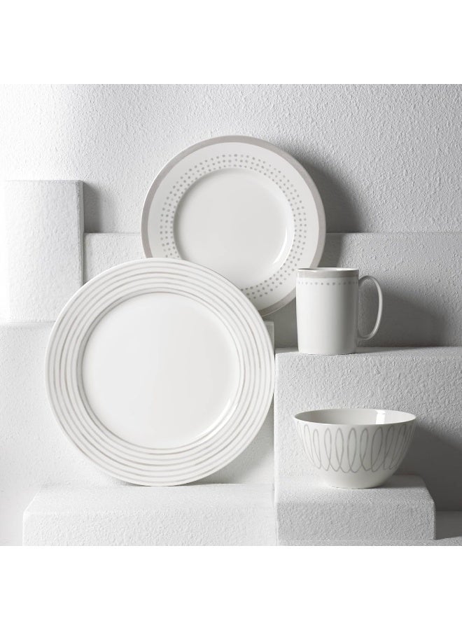 Kate Spade New York مجموعة أدوات المائدة كيت سبيد نيويورك شارلوت ستريت ويست 16 قطعة - Image 3