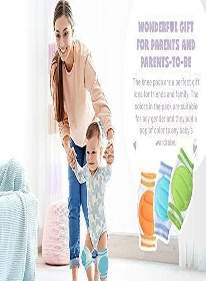 Mini Berry Baby cry Safety Knee Pads for Babies Stretchable Breathable Cotton Skin Protector Crawling Knee Caps for Baby Boy and Girl Multicolor (6 to 18 Months) (4, 6 Months- 18) - Image 4