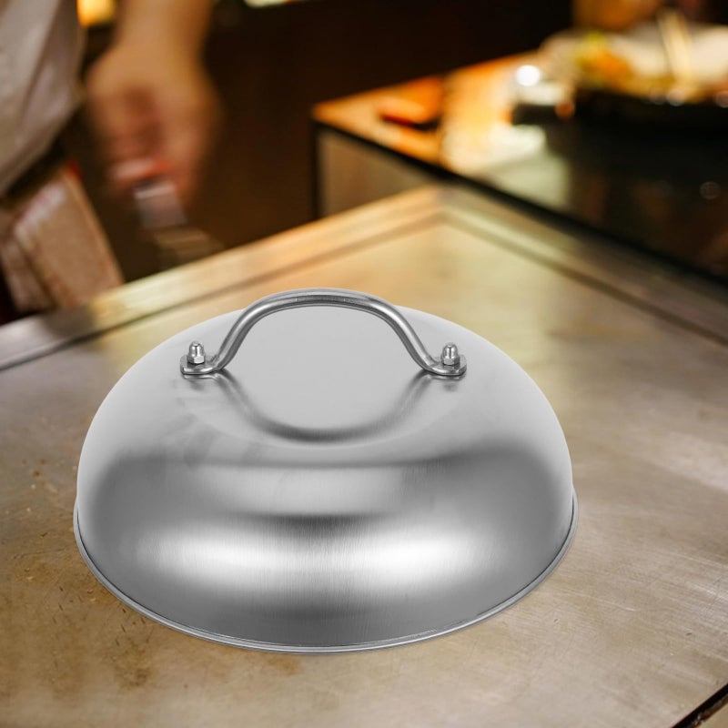 Universal 9 Inch Stainless Steel Pot Covers 2 Pack Heavy Duty Frying Pan And Wok Lids - Image 5