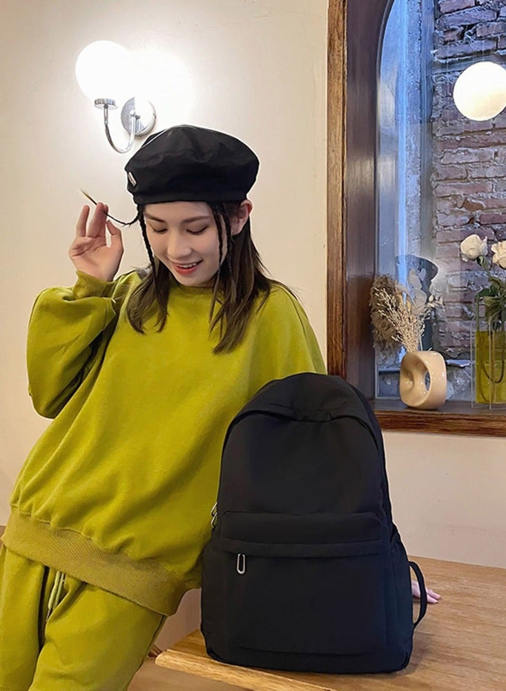 حقيبة ظهر طالبة ذات سعة كبيرة فتاة حقيبة ظهر بسيطة ومتعددة الاستخدامات - Image 1