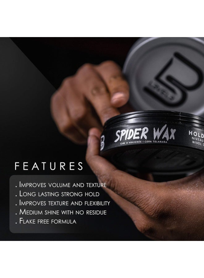 L3 Level 3 Spider Wax - Long Lasting and Strong Hold Improve your Hair Volume and Texture - Level Three Hair Wax for Men (150 ML) - Image 2