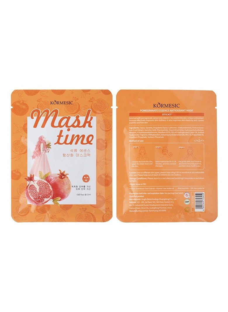 Kormesic Pomegranate Essence Mask - 25ml x 5 Sheets  - Image 1