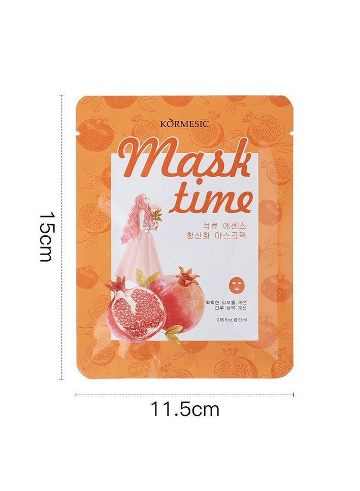 Kormesic Pomegranate Essence Mask - 25ml x 5 Sheets  - Image 2