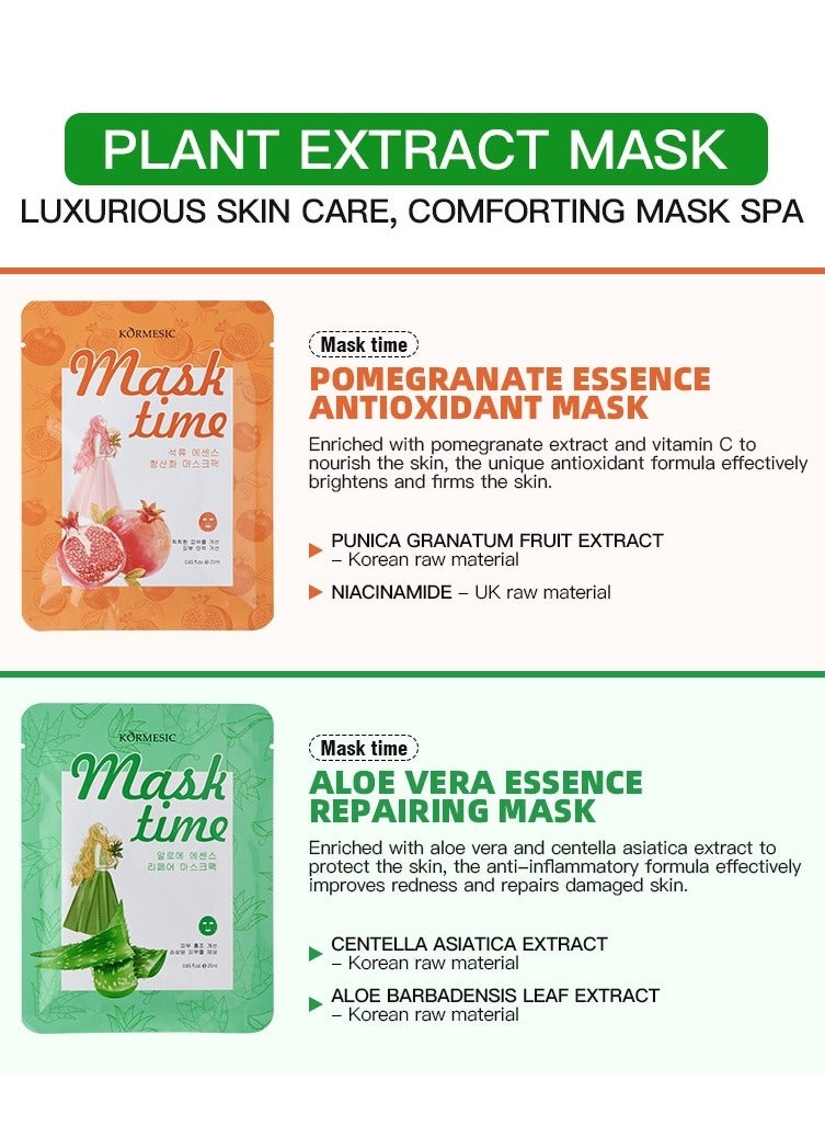 Kormesic Pomegranate Essence Mask - 25ml x 5 Sheets  - Image 3