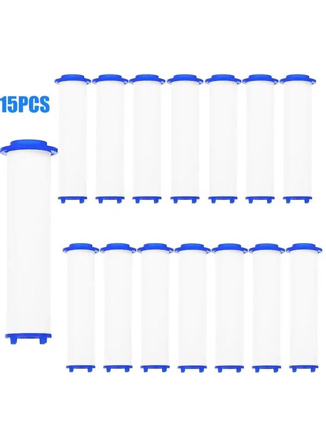 15pcs Shower Head Filters With PP Cartridge Remove Chlorine Heavy Metals For Clean Water - Image 1