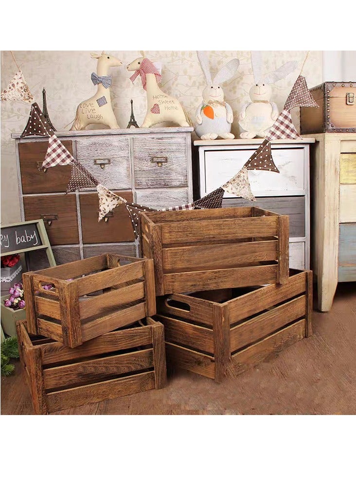 FFD Wooden Storage Crates 4-Pieces - Image 3