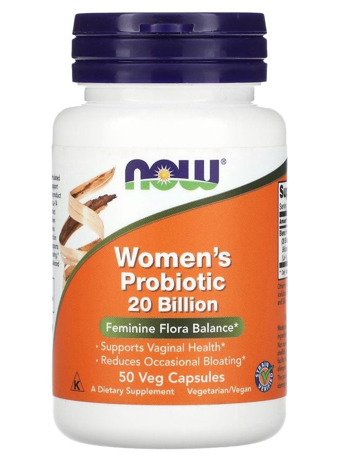 Woman's Probiotic  20 Billion 50 Veg Capsules