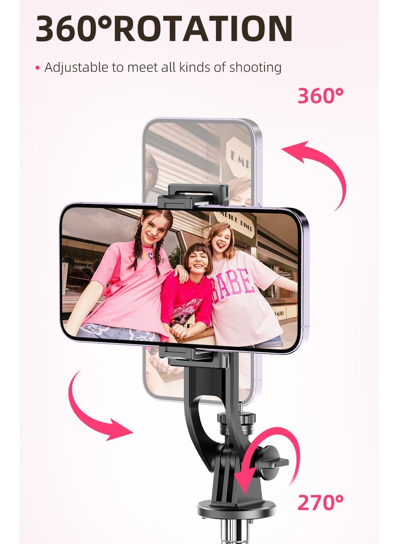 68.89“（1.75m） All-in-one Auto Pop Open Tripod Magnetic Remote Detachable phone clip Tripod Selfie Stick  - Image 5