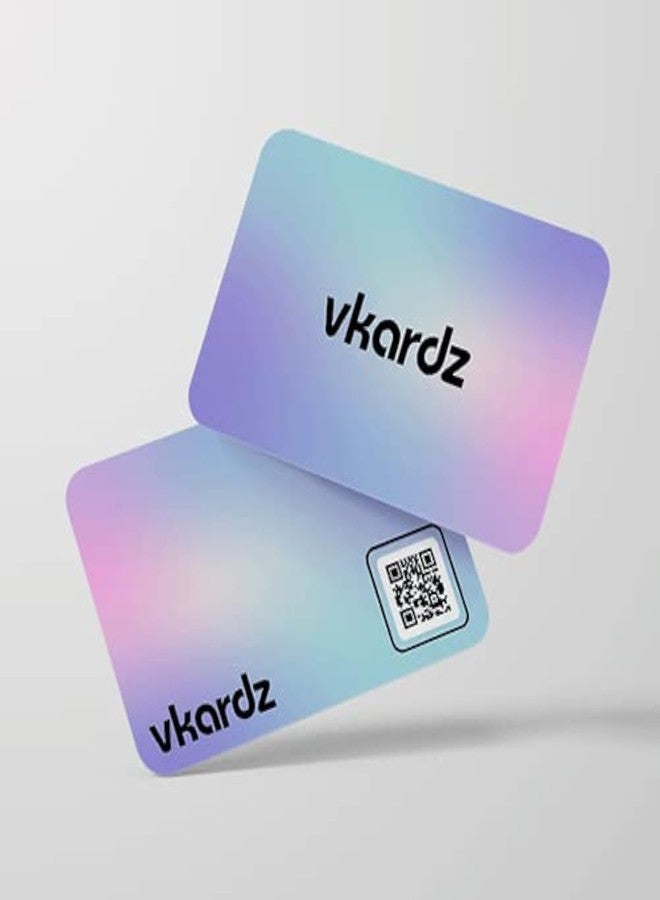 Vkardz - Magic NFC & Smart Digital Contactless PVC Business Card || NFC Card || Smart Visiting Card || Scratch less Matte Print Pocket Friendly Card With QR Code (Milky way) - Image 1
