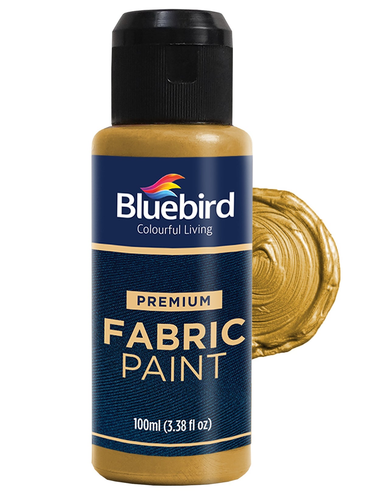 Bluebird Permanent Fabric Paint 100ML Non-Toxic Textile Paint for
