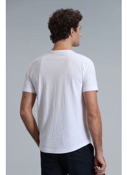 Lufian Men's Junya Basic T-Shirt 111020203 White  - Image 3