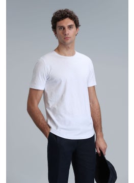 Lufian Men's Junya Basic T-Shirt 111020203 White  - Image 1