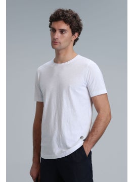 Lufian Men's Junya Basic T-Shirt 111020203 White  - Image 4