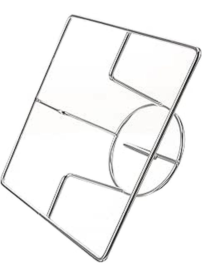 Stainless Steel Turkey Roasting Rack for BBQ Grill Even Heat Distribution Portable Camping - Image 1