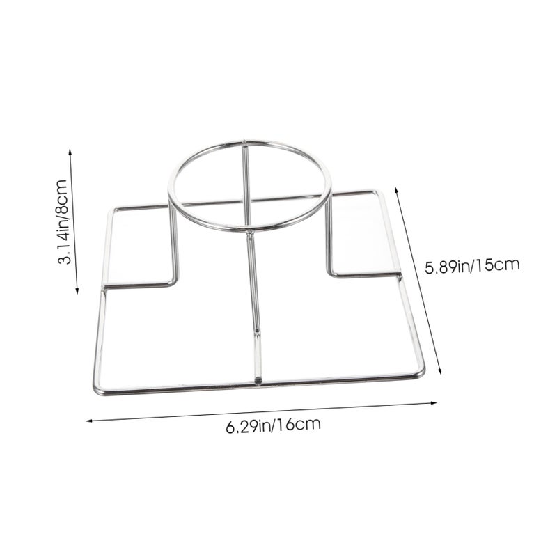 Stainless Steel Turkey Roasting Rack for BBQ Grill Even Heat Distribution Portable Camping - Image 3