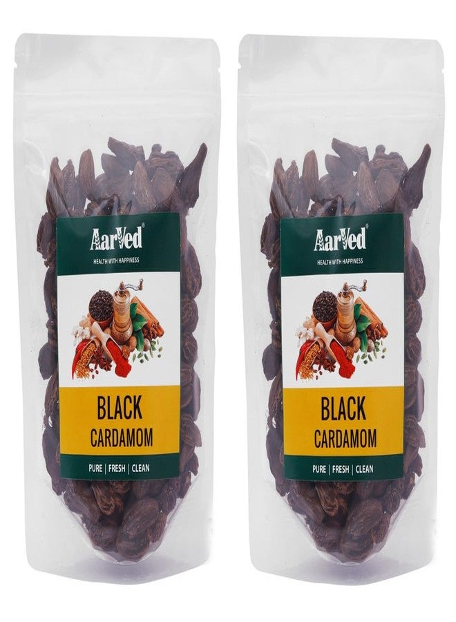 Aarved Whole Cardamom/Elaichi - Pure, Fresh & Clean, Large Size, No Colour or Preservatives, Aromatic & Flavourful Indian Spice for Cooking & Seasoning (Pack of 2) - Image 1