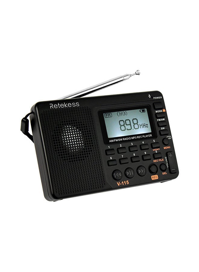Retekess FM Radio Multiband Radio Receiver V-115 Black - Image 3