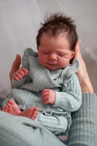 Zero Pam Lifelike Reborn Baby Dolls 18 Inch Realistic Baby Doll Newborn Girl Reborn Babys Girl with Soft Cloth BodyReal Life Silicone Babys Dolls for Girls - Image 1
