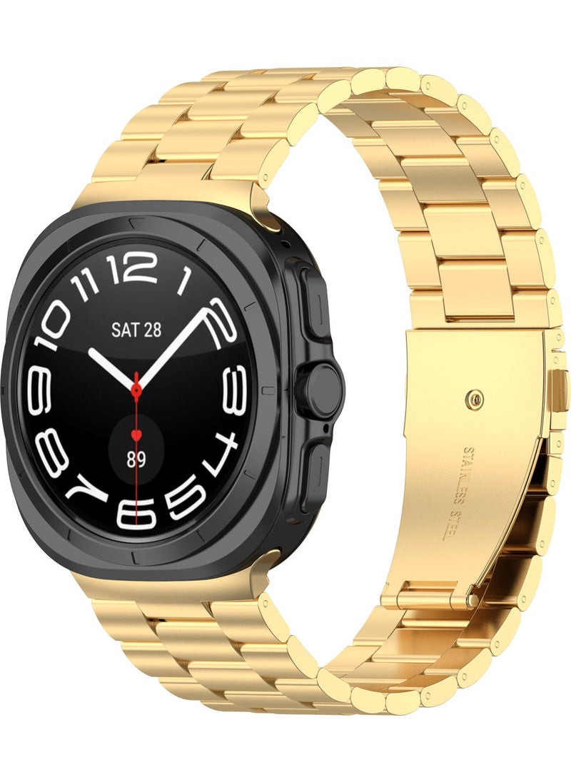 Techmaster - Samsung Galaxy Watch 7 Ultra 47MM Compatible Original Pin Adjustable Steel Band - Image 1