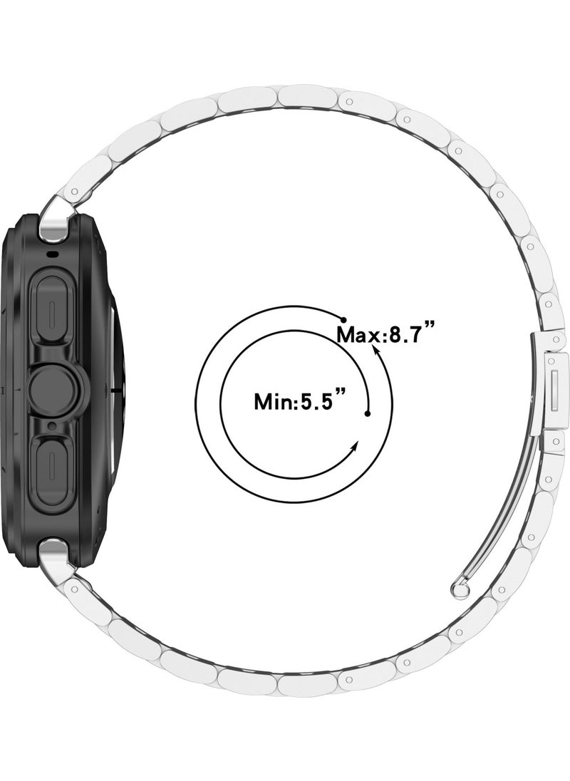 Techmaster - Samsung Galaxy Watch 7 Ultra 47MM Compatible Original Pin Adjustable Steel Band - Image 1