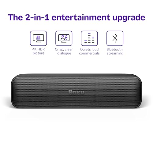 Roku Streambar SE | 2-in-1 TV Soundbar with Built-in 4K/HD/HDR Streaming, Premium Speakers, & Enhanced Speech Clarity for Crisp, Clear Dialogue - Quick Guided Simple Setup - Image 3