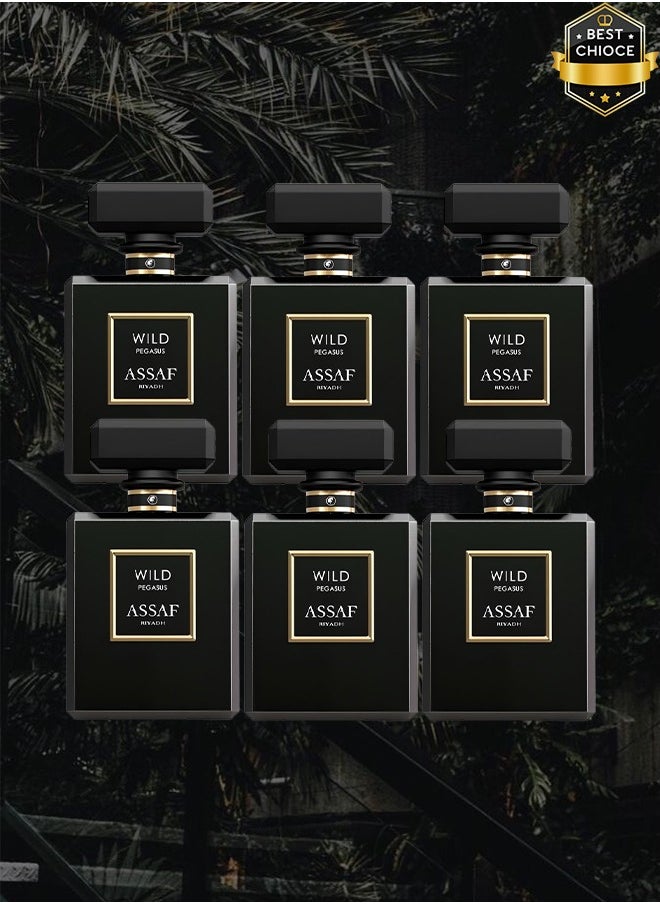 ASSAF 6 Pieces Wild Pegasus Riyadh Perfume 50ml EDP  - Image 1