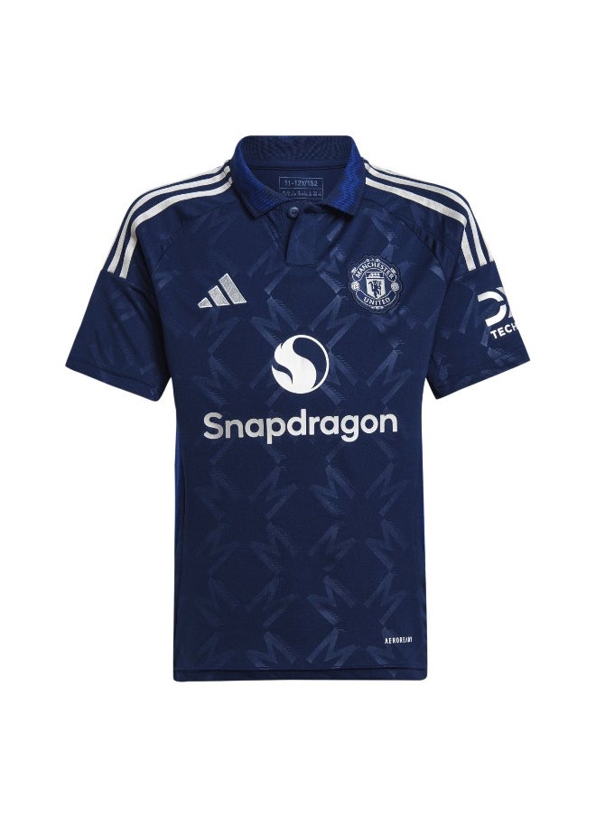 Adidas Adidas Mufc A Jsy Y Blue Football Jerseys For Kids Unisex 128  - Image 2