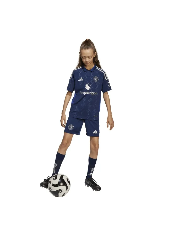 Adidas Mufc A Jsy Y Blue Football Jerseys For Kids Unisex 128
