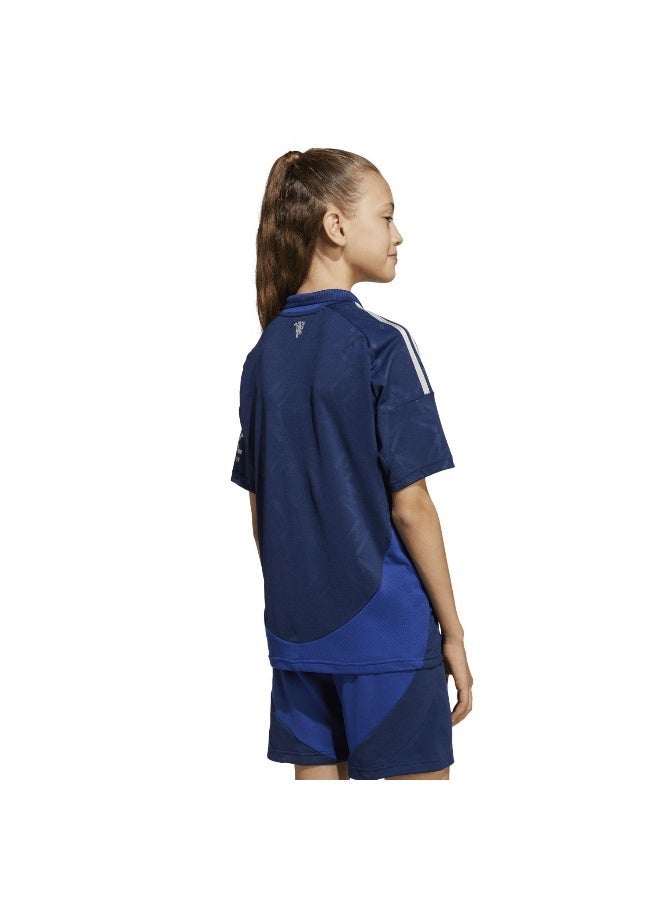 Adidas Mufc A Jsy Y Blue Football Jerseys For Kids Unisex 128 - Image 5