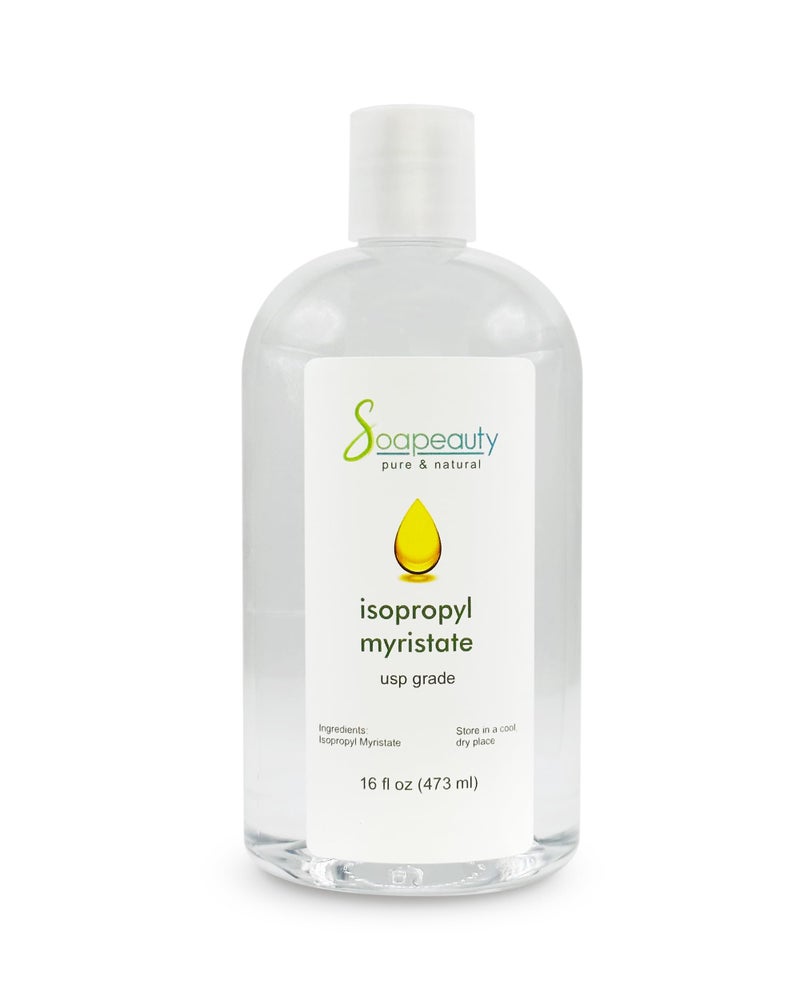 Soapeauty ISOPROPYL MYRISTATE Cosmetic Grade for Soap Making, Fragrances, Shampoo, Creams & Lotion, Makeup & Adhesive Remover, Antiperspirants & Deodorants | 16 fl oz - Image 1