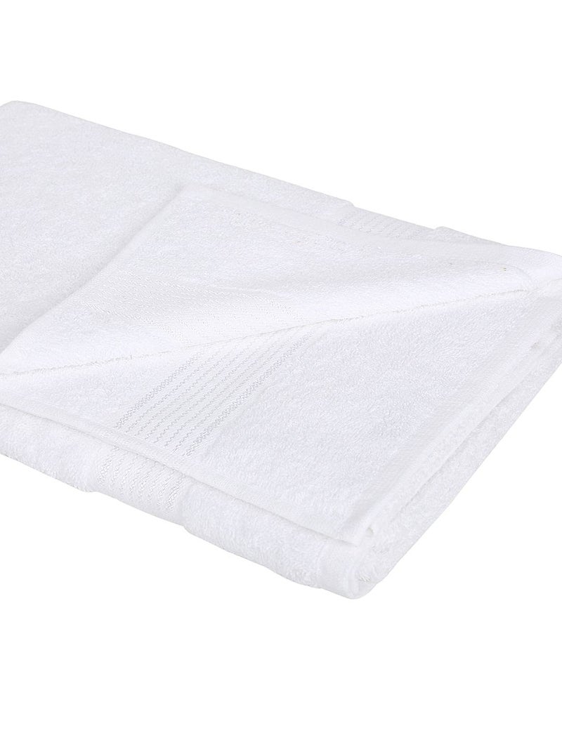 Kopa Quick Dry 100% Cotton Soft Terry Towel -4pc Bath Towel (d'ross) | Quick Dry 100% Cotton | Super Absorbent, Lightweight, Odour Free - for Men, Women, Kids Solid-White - Image 5